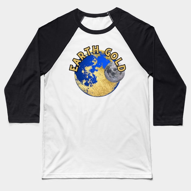 earth gold Baseball T-Shirt by sirazgar